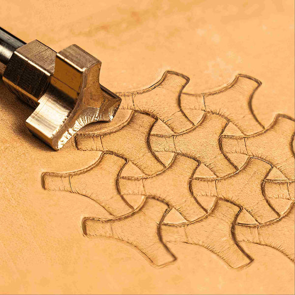 Pattern Leather Stamp – Interlocking Shapes