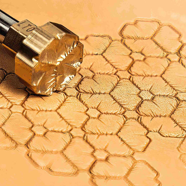 Pattern Leather Stamp – Honeycomb