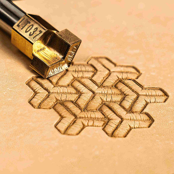 Geometric Leather Stamp – 3D Illusion