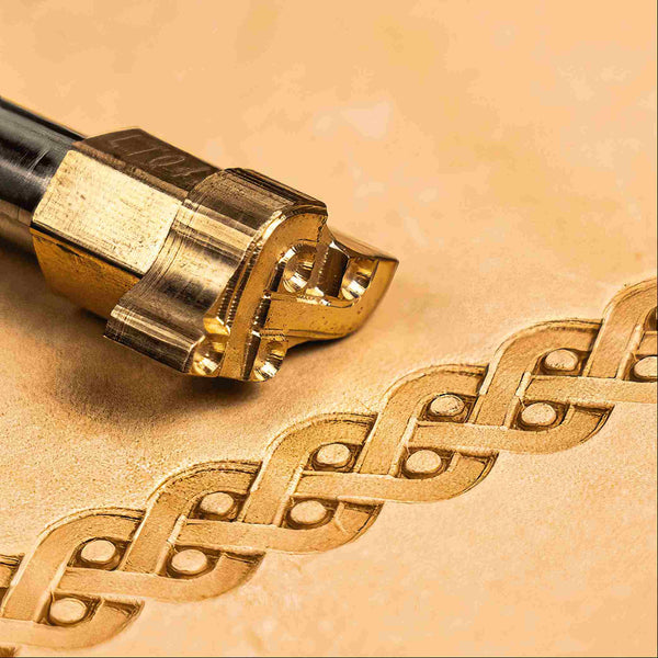 Pattern Leather Stamp – Celtic Weave