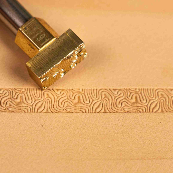 Pattern Leather Stamp – Maze Lines