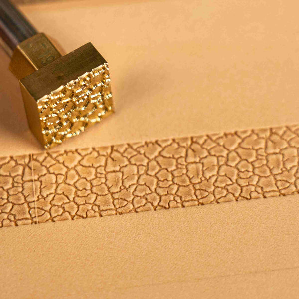 Pattern Leather Stamp – Cracked Earth