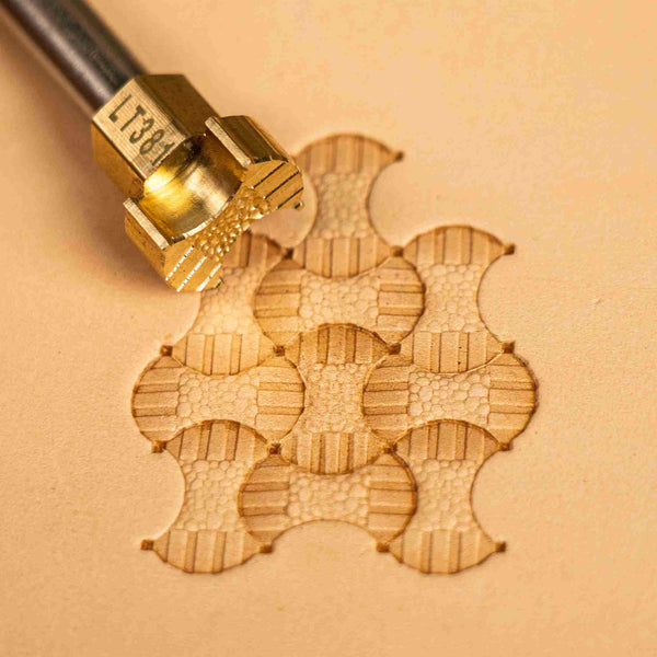 Geometric Leather Stamp – Honeycomb Style