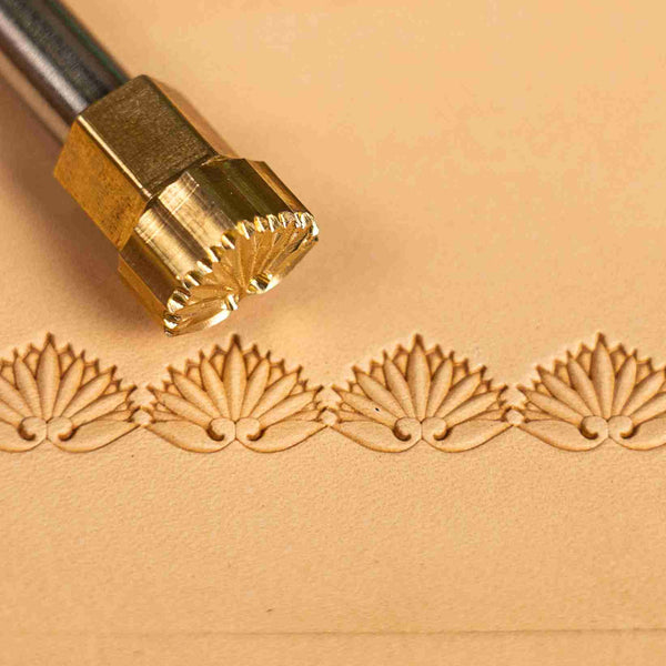 Pattern Leather Stamp – Fan Border