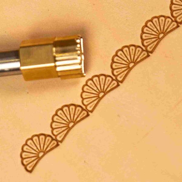Pattern Leather Stamp – Fan Border