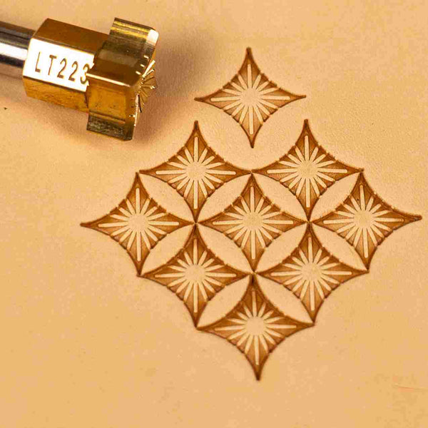 Geometric Leather Stamp – Starburst