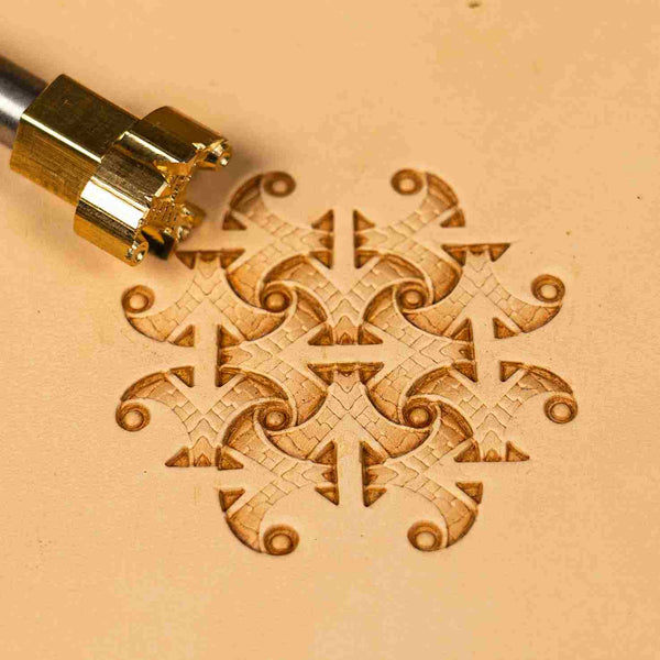 LT232 Abstract Scrollwork Motif Leather Stamping Tool– Abstract Scrollwork Motif (11/16x7/16")