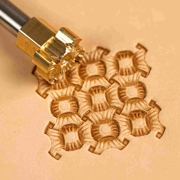 Pattern Leather Stamp – Honeycomb Style