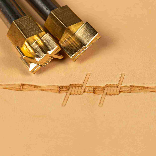 Pattern Leather Stamp – Barbed Wire