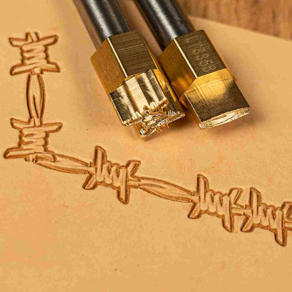 Pattern Leather Stamp – Barbed Wire