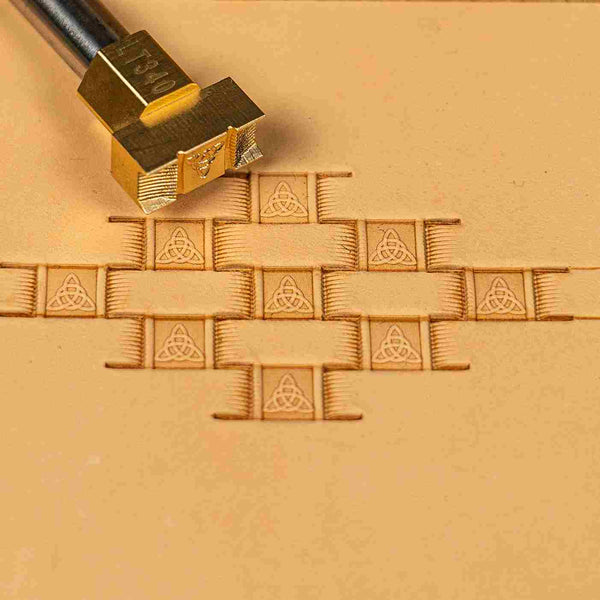 Basket Weave Leather Stamp – Celtic Knot