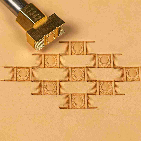 Basket Weave Leather Stamp – Lucky Horseshoe