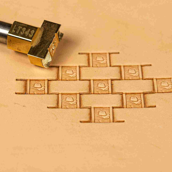 Basket Weave Leather Stamp – Cowboy Rug