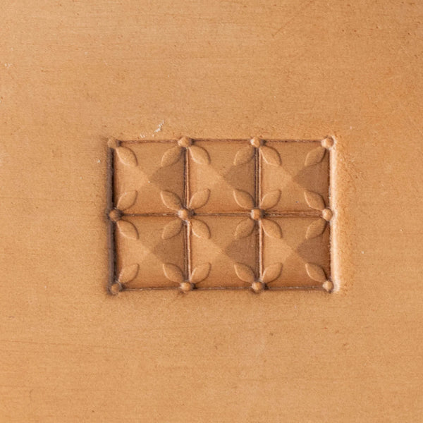 Pattern Leather Stamp – Floral Grid