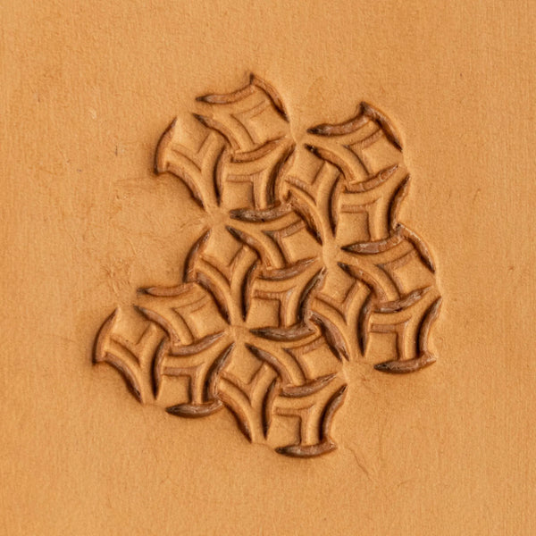 Geometric Leather Stamp – Interlock Shape
