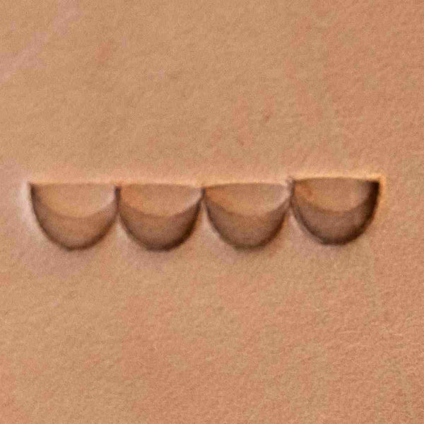 Stitches Leather Stamp – Half Moon
