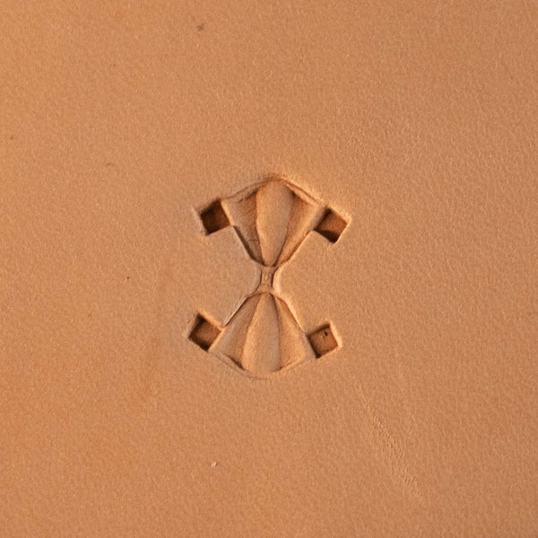 Geometric Leather Stamp – Hourglass Shape