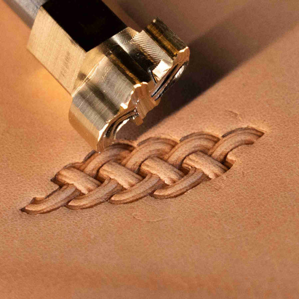 Basket Weave Leather Stamp – Simple Braid