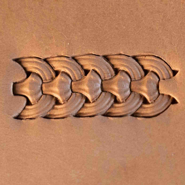 Basket Weave Leather Stamp – Chain Link