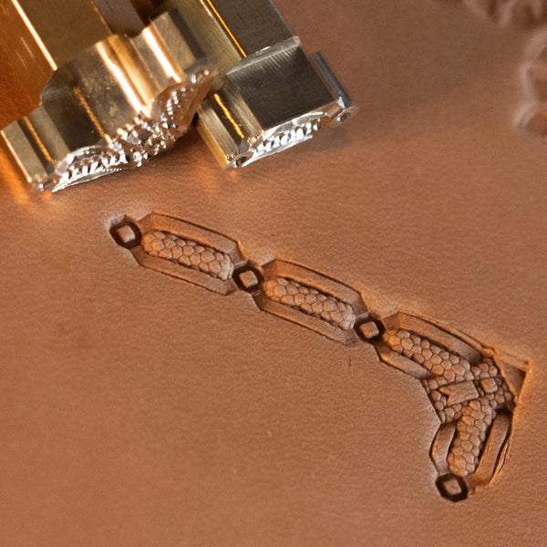 Geometric Leather Stamp – Honeycomb Link