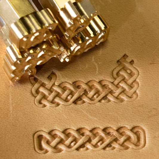 LT761 Border,Corner and END Geometric Leather Stamping Tool for Professional Crafters – Celtic Knot Geometric