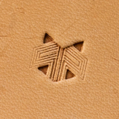 LT824 Geometric Leather Stamping Tool for Professional Crafters – Geometric Lines 15x12mm (7/12" x 7/15")