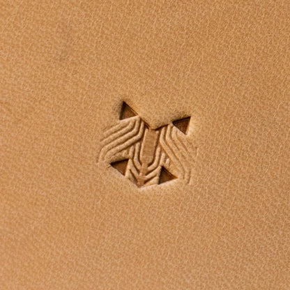 LT826 Geometric Leather Stamping Tool for Professional Crafters – Hex Tile Geometric 15x12mm (7/12" x 7/15")
