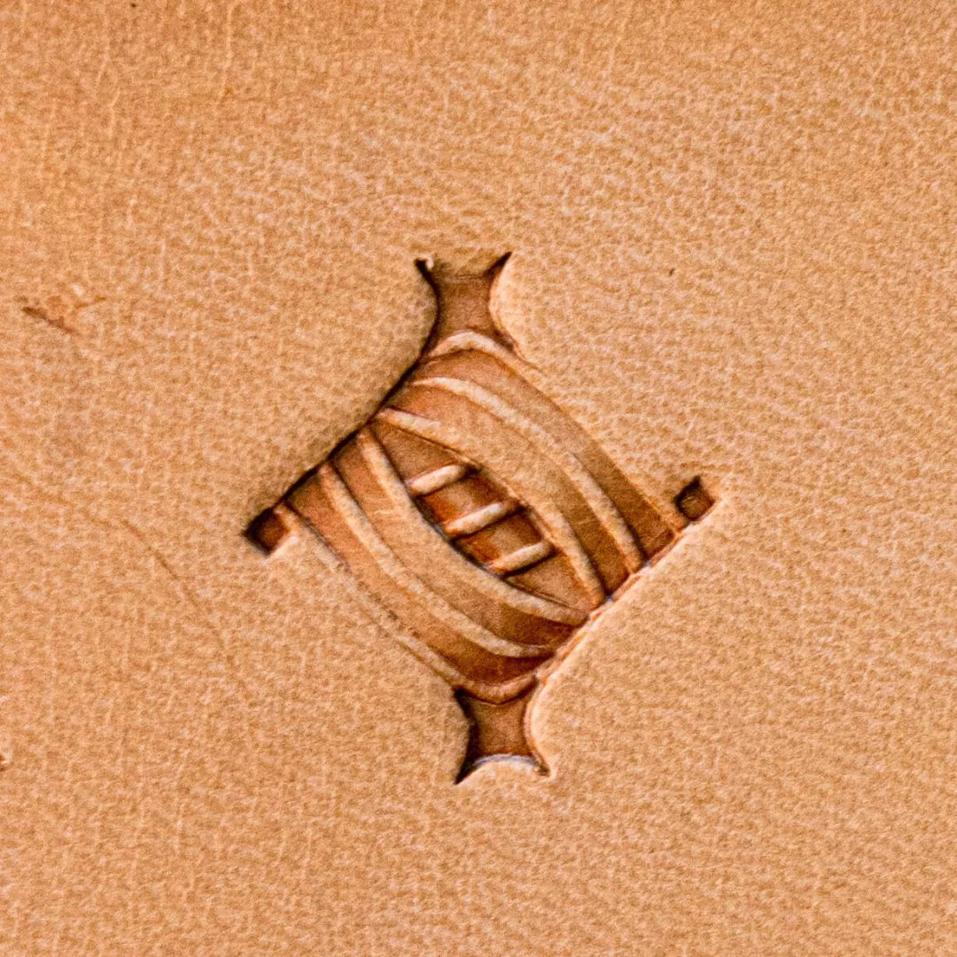 LT828 Basket Weave Leather Stamping Tool for Professional Crafters – Diamond Lines Basket Weave 22x20mm (13/15" x 11/14")