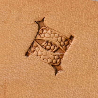LT829 Basket Weave Leather Stamping Tool for Professional Crafters – Scaled Eye Basket 22x20mm (13/15" x 11/14")