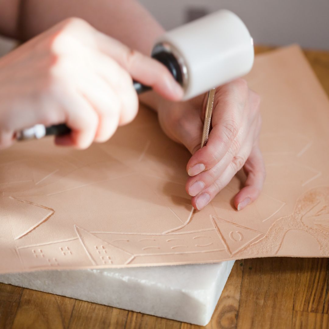 Custom Leather Stamp – Your Logo or Design in Brass