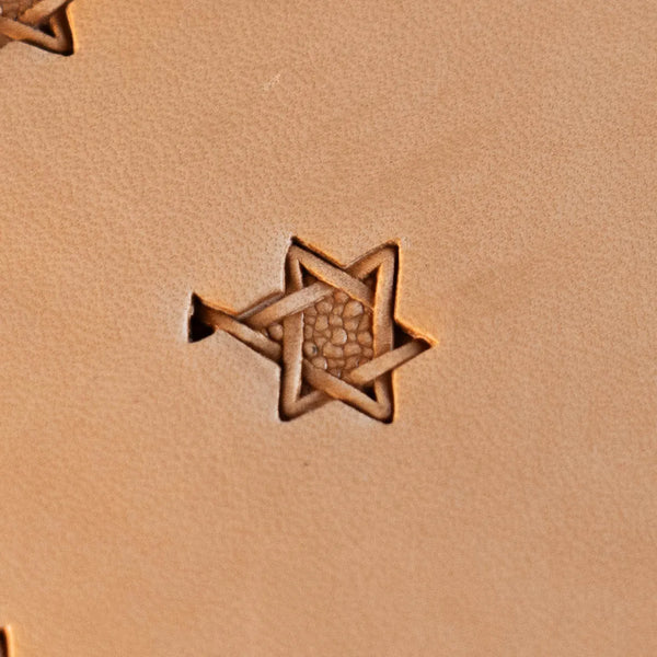 Geometric Leather Stamp – Interwoven Star