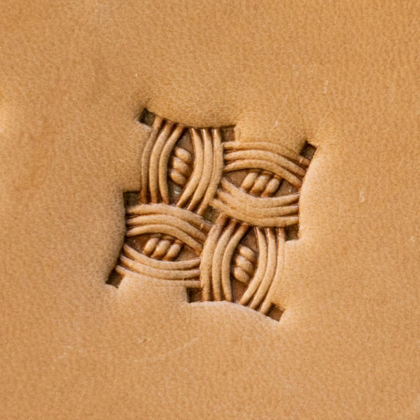 LT819 Basket Weave Leather Stamping Tool for Professional Crafters – Twisted Rope Basket Weave 11x11mm (7/16" x 7/16")