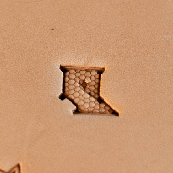 Geometric Leather Stamp – Honeycomb Fill