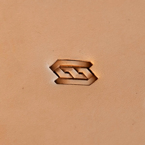 Geometric Leather Stamp – Chain Link