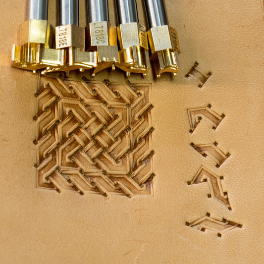 LT818 Basket Weave Leather Stamping Tool– Celtic Knot