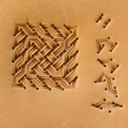 LT818 Basket Weave Leather Stamping Tool– Celtic Knot