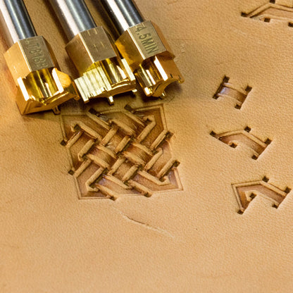 LT818 Basket Weave Leather Stamping Tool– Celtic Knot