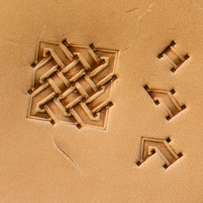 LT818 Basket Weave Leather Stamping Tool– Celtic Knot