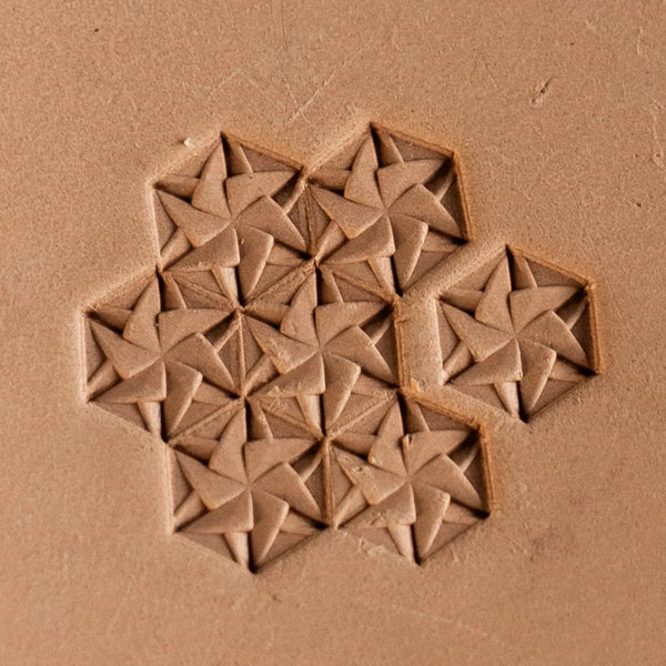 Geometric Leather Stamp – Star Mosaic