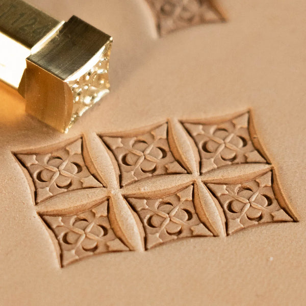 Pattern Leather Stamp – Floral Tile
