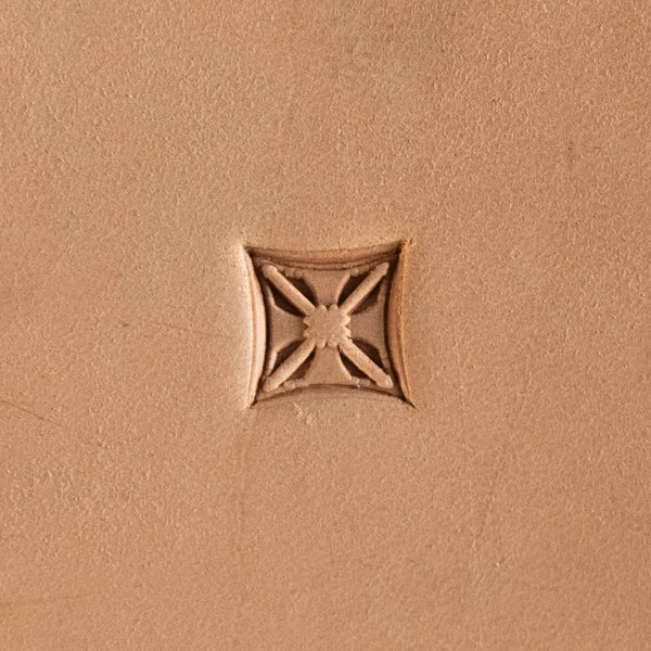 Geometric Leather Stamp – Star Grid