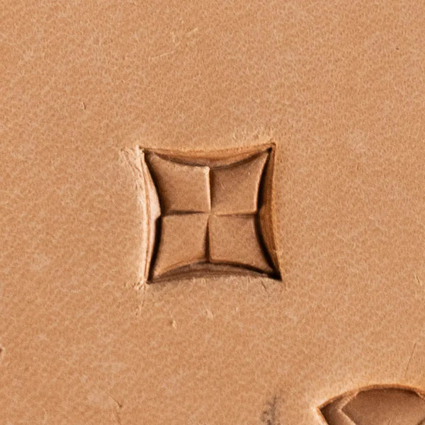 Geometric Leather Stamp – Diamond Grid