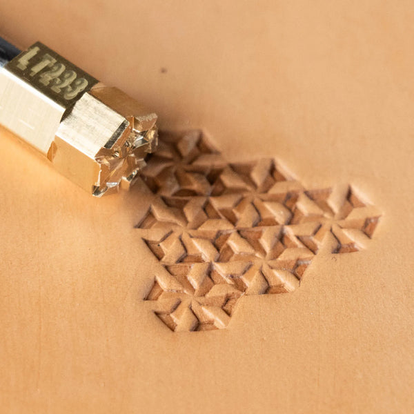 Geometric Leather Stamp – 3D Cubes