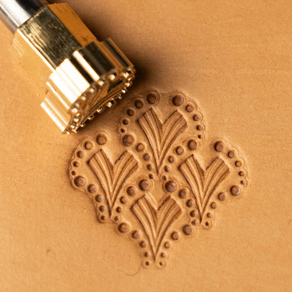 Pattern Leather Stamp – Heart Motif