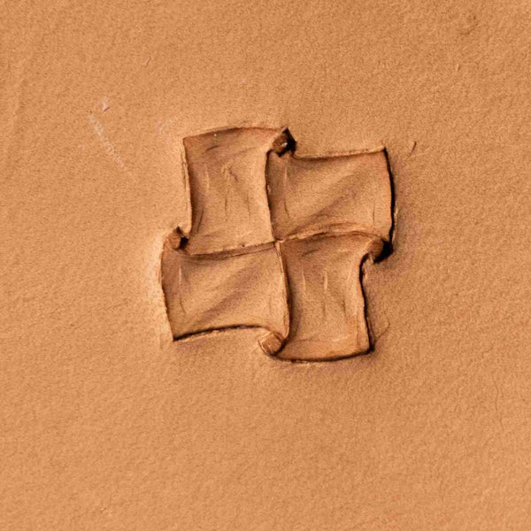 Geometric Leather Stamp – Pinwheel