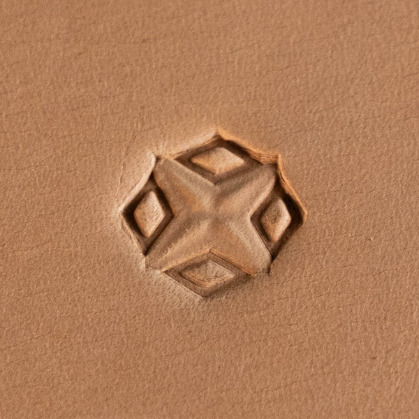 Geometric Leather Stamp – Diamond Cross