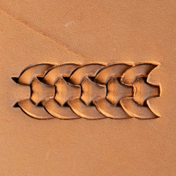 Basket Weave Leather Stamp – Chain Link