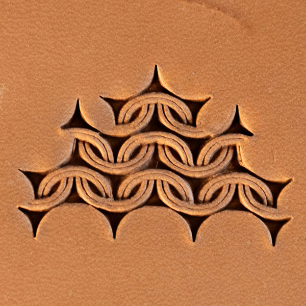 Geometric Leather Stamp – Chain Links
