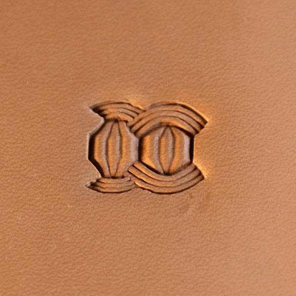 Geometric Leather Stamp – Interlocking Shapes