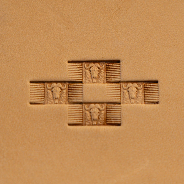 Bull Leather Stamp – Southwestern Cross